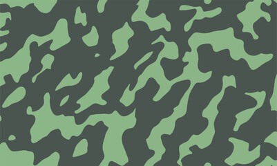 Vector illustration of abstract camouflage design with a mix of khaki and aqua green. Camouflage texture natural soft colors background, wallpaper. For modern hunting and military purposes.