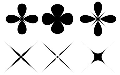black Ster icon set vector silhouette design  © PNG STOCK