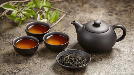 Refined Herbal Tea Set in Airy Modern Presentation