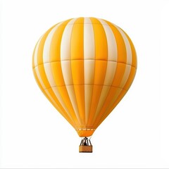 Fototapeta premium Hot Air Balloon Adventure in Aerial Travel Experience Above Scenic Landscapes and Nature