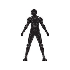 black and white soldier