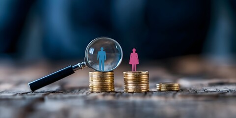Gender pay gap in business financial context economic environment empowerment visual representation
