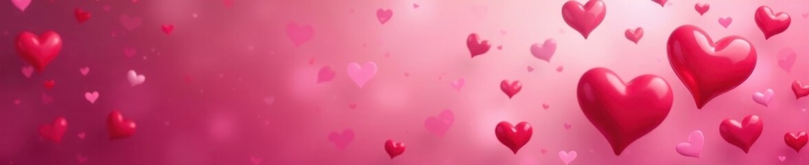 Numerous cheerful hearts, swirling, Valentine's theme, soft color blend , hearts, background, delicate