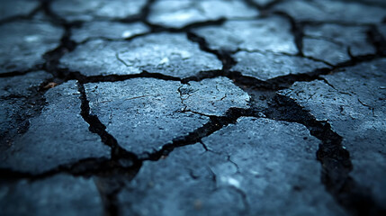 Close-up Cracked Dry Ground Texture