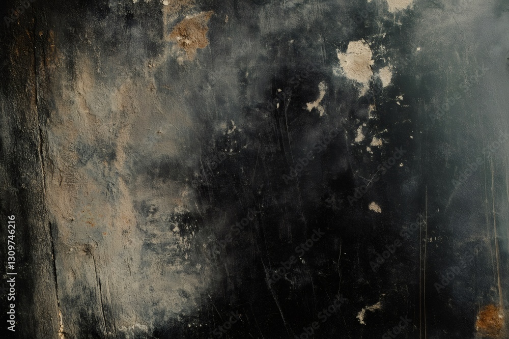 Poster dark chalkboard texture featuring faint smudges and scratches, creating an aged and weathered appear