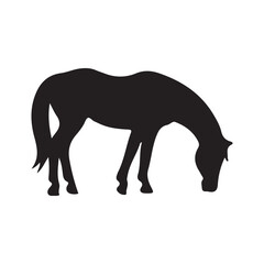 silhouette of a horse