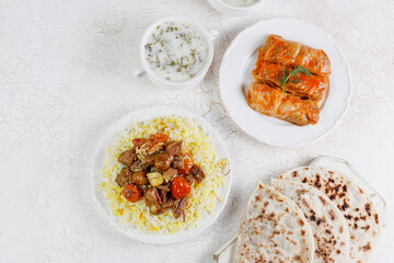 A traditional meal of Azerbaijan Qara for plov or ash.