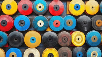 Fototapeta premium Colorful Disc Wall Art