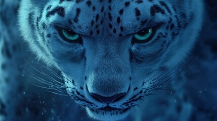 Majestic Snow Leopard A Close Encounter with Nature's Beauty