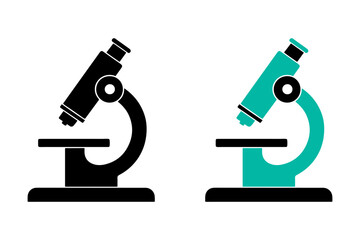 microscope isolated on white