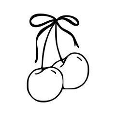 sweet cherry icon vector design