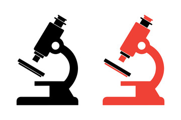 microscope on white background
