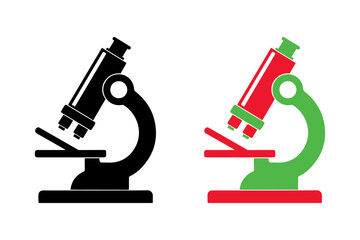 microscope isolated on white