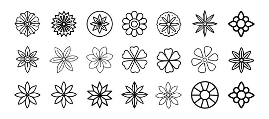Floral and Decorative Icons – Nature, Aesthetic Patterns, and More