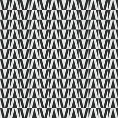 Black and white herringbone geometric fabric seamless pattern background. Monochrome blocks