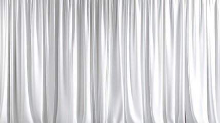 Obraz premium Isolated white curtains set against a pure white backdrop.