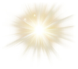PNG White lens flare light bright rays.