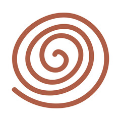Naklejka premium Boho Background Spiral Icon