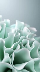 Fototapeta premium Abstract Green White Swirl Background Texture Design Image