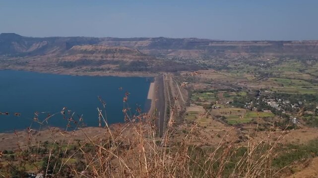 Dhom dam in Satara district Maharashtra state