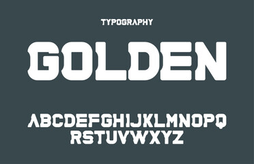 Fototapeta premium creaive font logo design, modern font for fashion, racing, movie, sport, bold font logo design, vector illustration