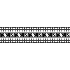 Aztec-inspired seamless pattern with bold geometric squares. Black and white tribal motif, perfect for textile prints, backgrounds, and graphic design projects	