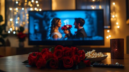Close-up Bachelor TV screen display