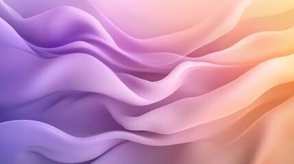 Gradient Waves: A mesmerizing flow of pastel shades in a soft light