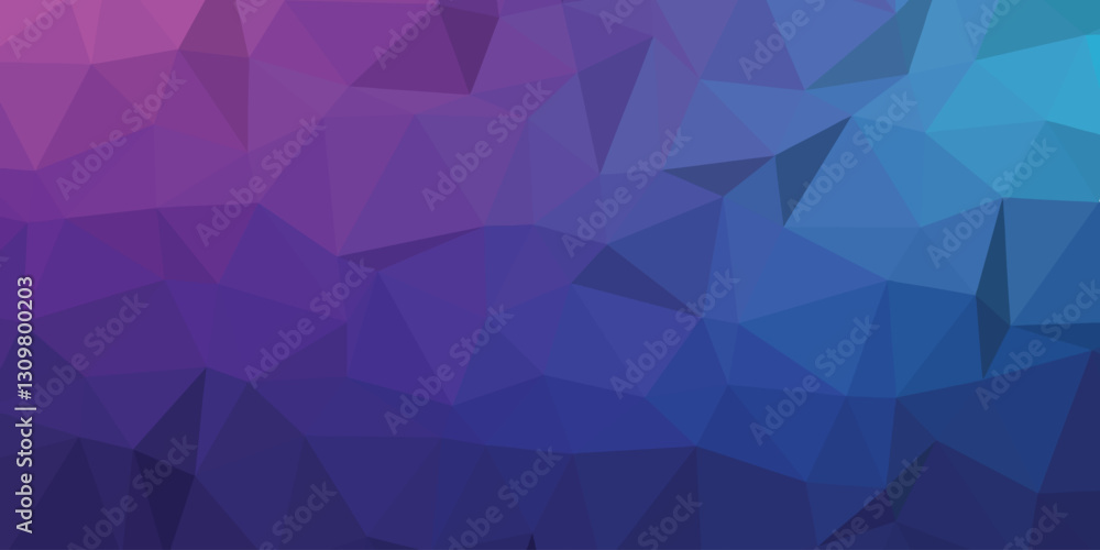 Poster low polygonal background gradient color