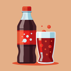 vector illustration of a glass of wine