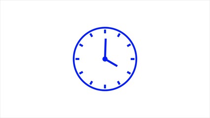clock icon illustration on white background.