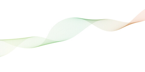  Colorful gradient abstract wave lines poster, vector illustration isolated on white.