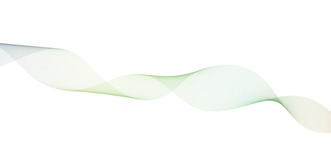  Colorful gradient abstract wave lines poster, vector illustration isolated on white.