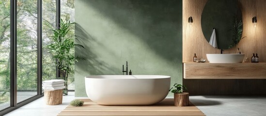 Bright and airy atmosphere created by a large window in a farmhouse design.