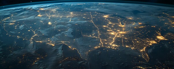 The united states glows at night as seen from space