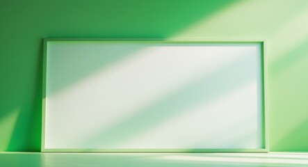 Obraz premium Chalkboard with a green background and a white chalkboard.