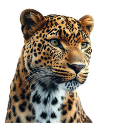 Obraz premium Majestic Leopard Portrait Wild Cat Beauty Intense Gaze