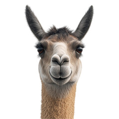 Obraz premium Happy Llama Close Up Portrait Friendly Animal Face