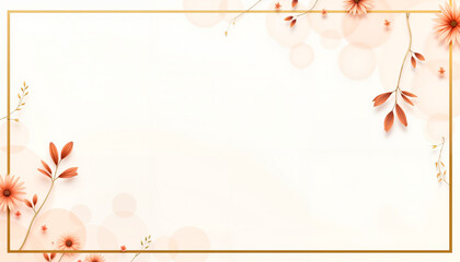 Elegant wedding invitation background with Cinnamon Glow accents, sophistication