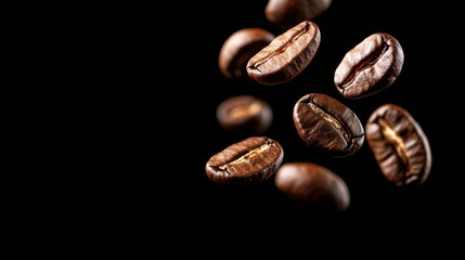 Fototapeta premium Coffee Beans in Motion