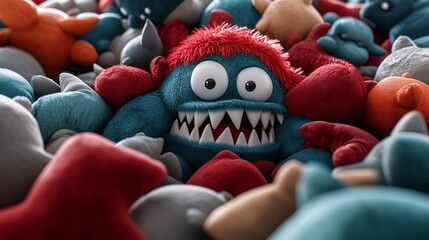 Bright, happy, stylish, cool unpredictable colorful monsters in funny situations.