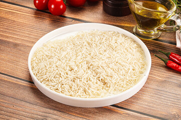 Indian cuisine - raw basmati rice