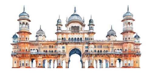Fototapeta premium PNG Illustration palace architecture historical.