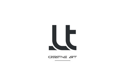 LT, TL, L, T abstract letters logo monogram