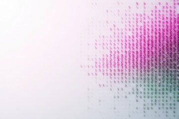 glossy neon pink-and-green pixel line lattice with stretching center-right in a minimalist white gradient in Minimalist Void – Futuristic Digital Art