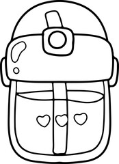 Fototapeta premium baby bottle doodle baby