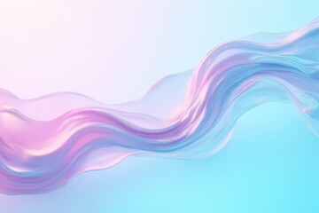 radiant holographic wave of pink and blue streaks with Rippling center-right in a soft teal-to-white gradient in Minimalist Void – Futuristic Digital Art