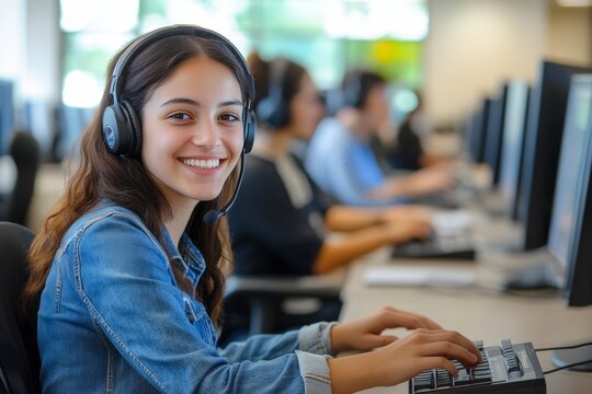 Student in Call Center