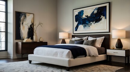 Modern Bedroom – Cozy Interior with Minimalist Design and Natural Light