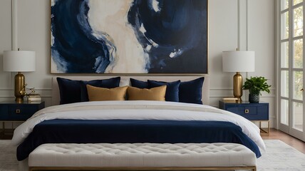 Modern Bedroom – Cozy Interior with Minimalist Design and Natural Light
